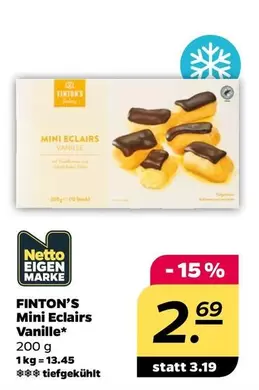 Mini Eclairs Vanille