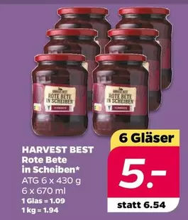 Rote Bete in Scheiben