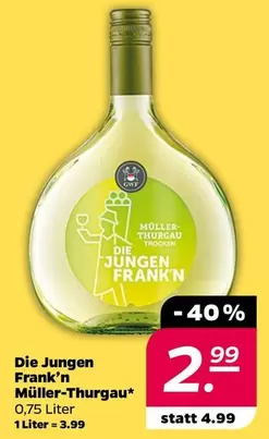 DIE JUNGEN FRANK'N MÜLLER-THURGAU