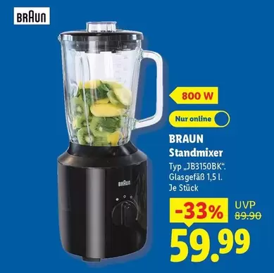 Braun - Standmixer Typ JB3150BK