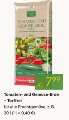 Tomaten- und Gemüse-Erde