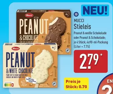Stieleis Peanut & Chocolate oder Peanut & Chocolate