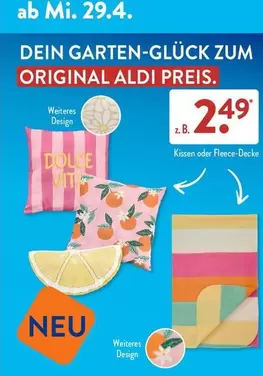 Kissen oder Fleece-Decke