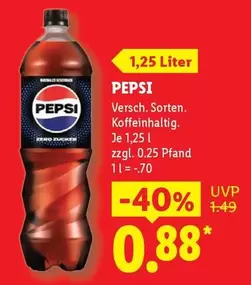 Pepsi - Zero Zucker