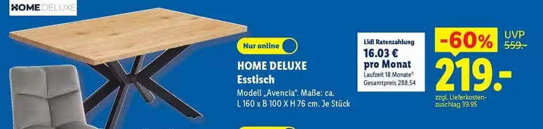 Deluxe - Esstisch
