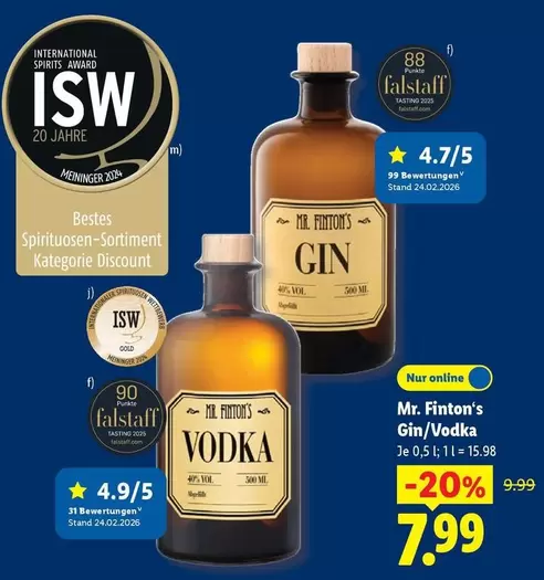 Gold - Mr. Finton's Gin/Vodka
