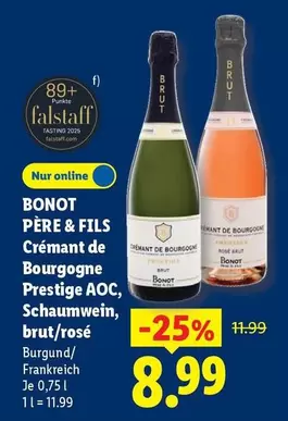Prestige - Crémant de Bourgogne  AOC, Schaumwein, brut/rosé