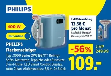 Philips - PHILIPS Fleckenreiniger Typ "3000 Series XW3193/11"