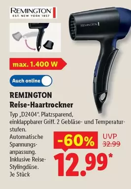 Remington - Reise-Haartrockner Typ "D2404"