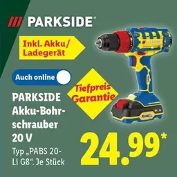 Akku-Bohrschrauber 20 V Typ "PABS 20-Li G8" Je Stück