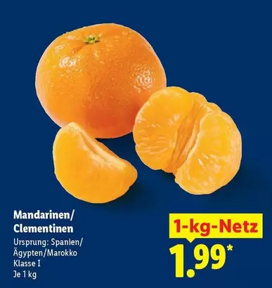 Mandarinen/Clementinen