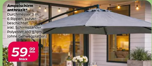 Ampelschirm anthrazit