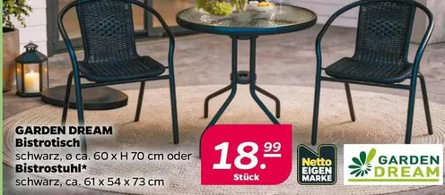 Bistrotisch oder Bistrostuhl