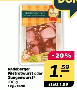 Filetrotrwurst oder Zungenwurst*