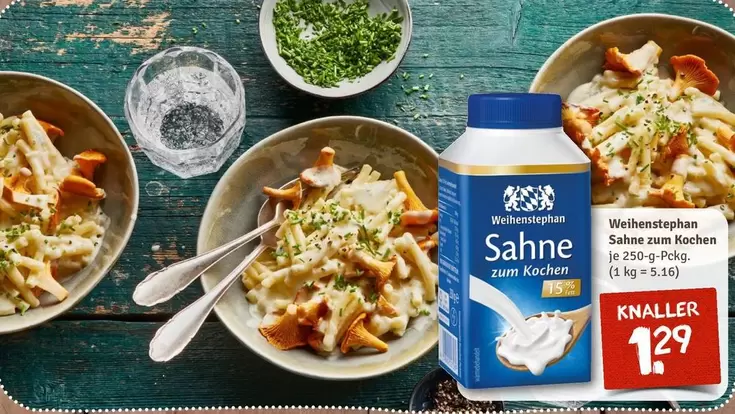 Sahne zum Kochen