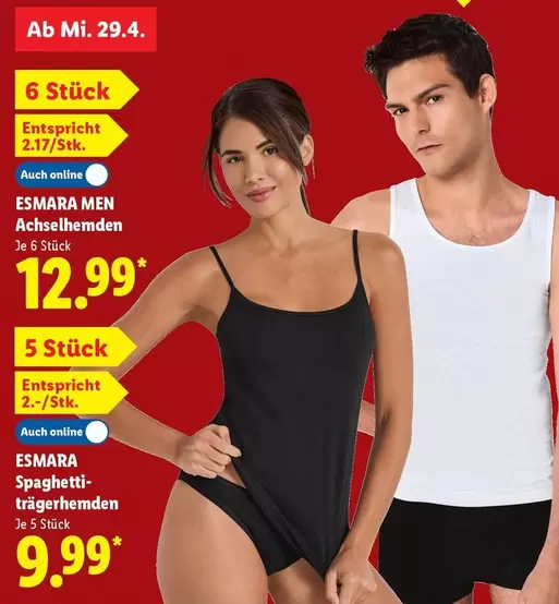 Achselhemden / Spaghetti-Trägerthemden