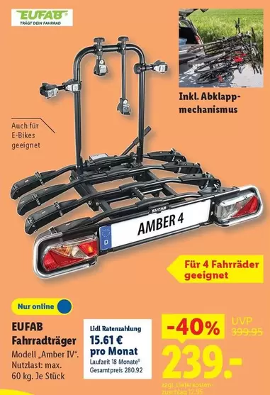 Fahrradträger AMBER 4
