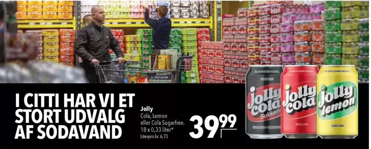 Jolly Cola, Lemon eller Cola Sugarfree