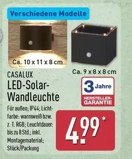 LED-Solar-Wandleuchte