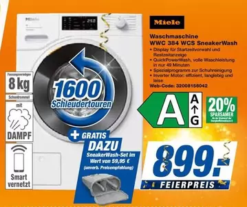 Miele - Waschmaschine WWC 384 WCS SneakerWash