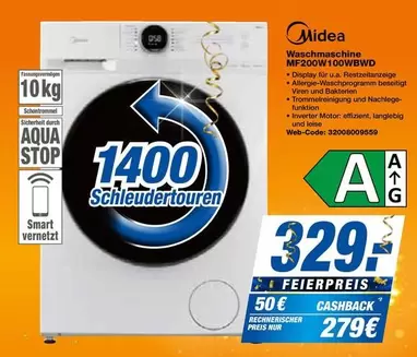 Waschmaschine MF200W1000WBD (1400 Schleudertouren)