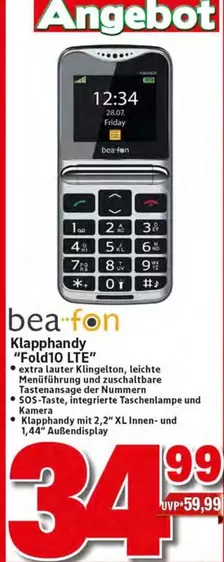 Klapphandy "Fold10 LTE"
