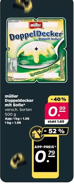 Doppel Decker mit Soße