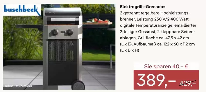 Elektrogrill "Grenada"