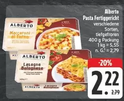 Pasta Fertiggericht verschiedene Sorten