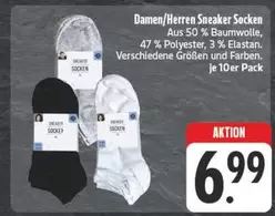 Damen/Herren Sneaker Socken