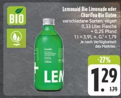 Bio -  Limonade oder Charitea  Eistee