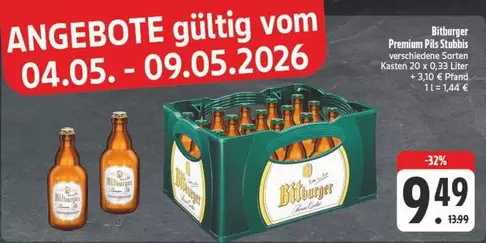 Bitburger - Premium Pils Stubbies