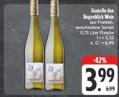 Genieße den Augenblick Wein