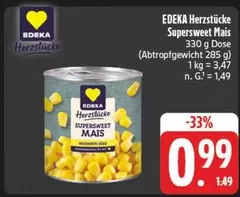 Herzstücke Super Sweet Mais