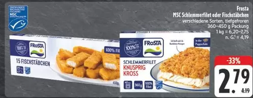 MSC Schlemmerfilet oder Fischstäbchen