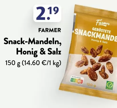 Snack-Mandeln, Honig & Salz
