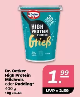 High Protein Pudding Grieß