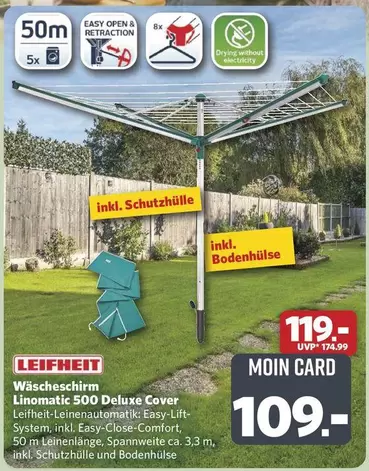 Easy - Wäscheschirm Linomatic 500 Deluxe Cover