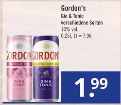 Gin & Tonic verschiedene Sorten