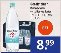 Gerolsteiner - Mineralwasser verschiedene Sorten