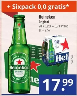Heineken -  Original 28 x 0,25l + 3,74 Pfand