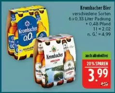 Krombacher -  Bier verschiedene Sorten