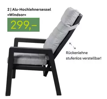 Alu-Hochlehnersessel "Windsor"
