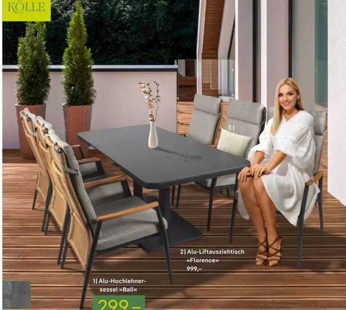 Alu-Hochlehner-Sessel "Florence"