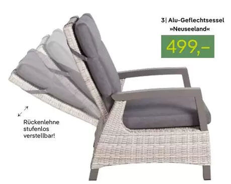 Alu-Geflechtsessel "Neuseeland"