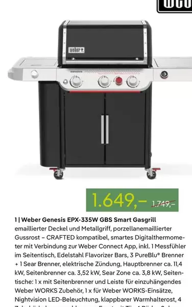 weber - Genesis EPX-335 Smart Gasgrill