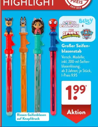 Marvel - Großer Seifenblasenstab