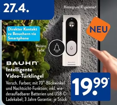 Intelligente Video-Türklingel