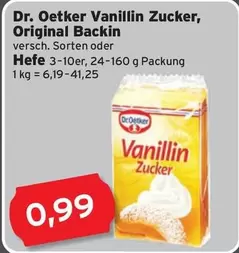 Vanillin Zucker, Original Backin