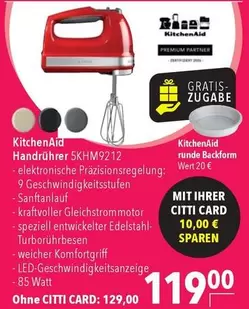 Kitchenaid - Handrührer 5KHM9212